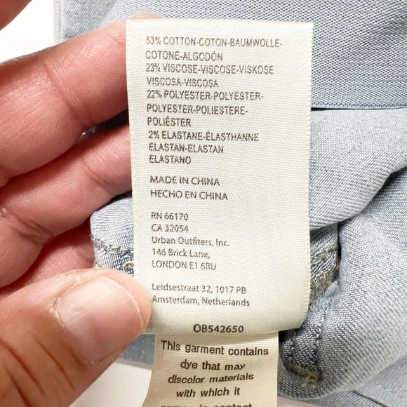 We The Free Womens Light Wash Cream Colored Velvet Panel Penny Pull On Flare - Picture 8 of 9